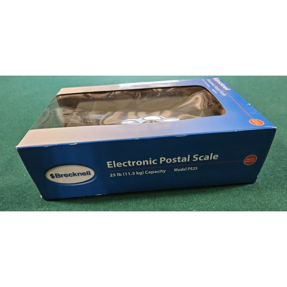 NEW Electronic DIGITAL Postal Scale Brecknell PS25 25 lb x .2 lb Grey portion